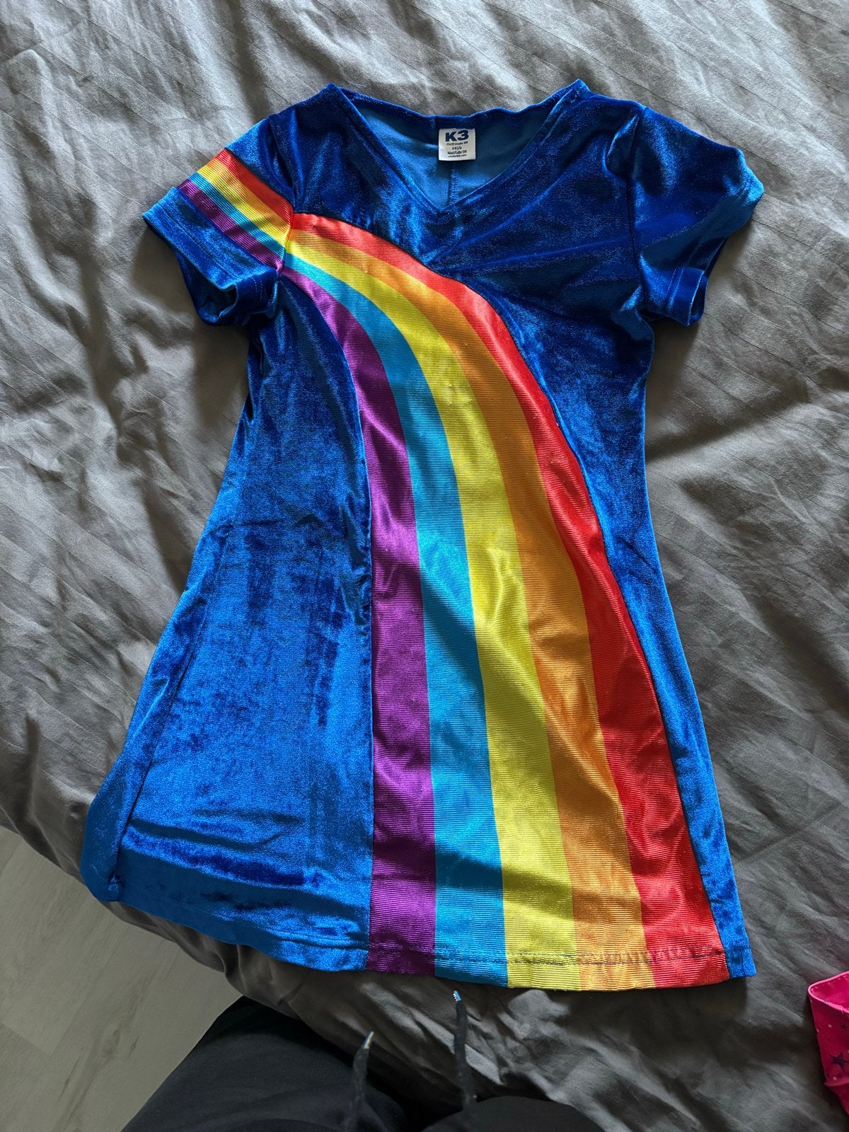 K3 regenboogjurk maat 134, Ophalen of Verzenden, Gebruikt, 134 t/m 140, Meisje