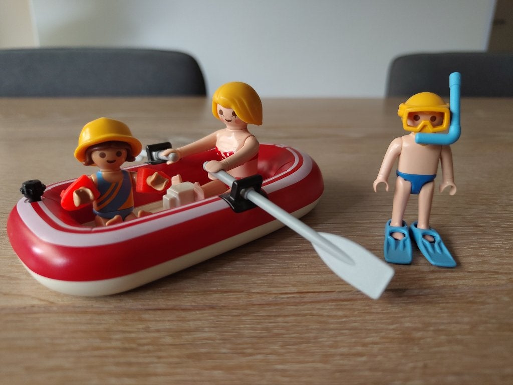 Playmobil Vakantie rubberbootje - 5439 COMPLEET, Kinderen en Baby's, Speelgoed | Playmobil, Ophalen of Verzenden, Zo goed als nieuw
