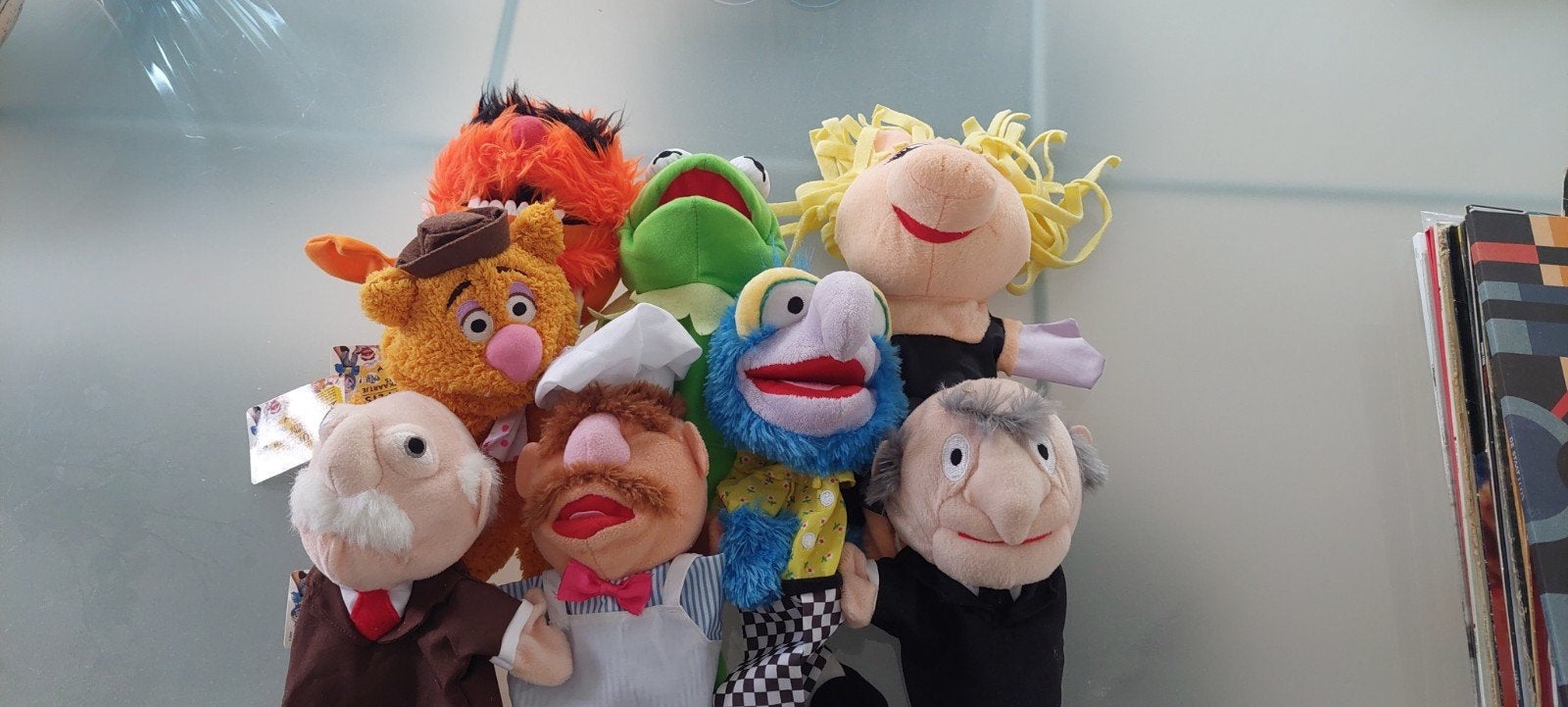 Muppet Show handpoppen  - Kermit, Miss Piggy, Fozzie, Gonz, Kinderen en Baby's, Speelgoed | Knuffels en Pluche, Gebruikt, Overige merken