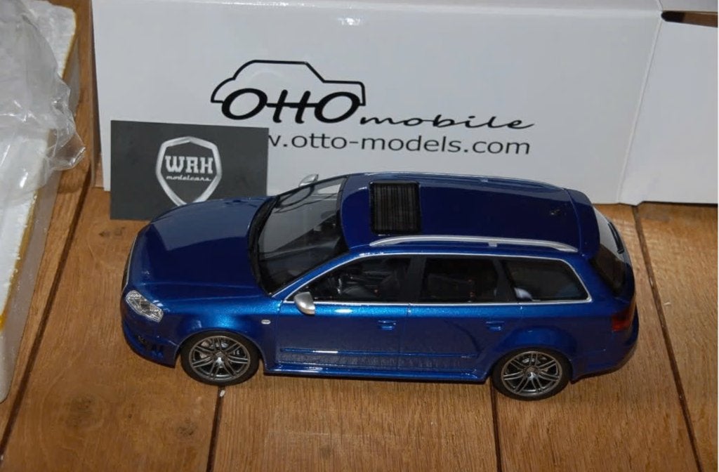 1:18 AUDI RS4 AVANT B7 SEPANG BLUE Otto mobile OT785 WRH, Verzenden, Zo goed als nieuw, Auto, OttOMobile