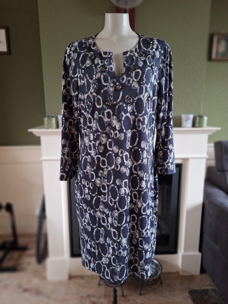 K-Design K Design grijze stenen jurk XXL, Kleding | Dames, K-design, Verzenden, Maat 46/48 (XL) of groter, Zo goed als nieuw