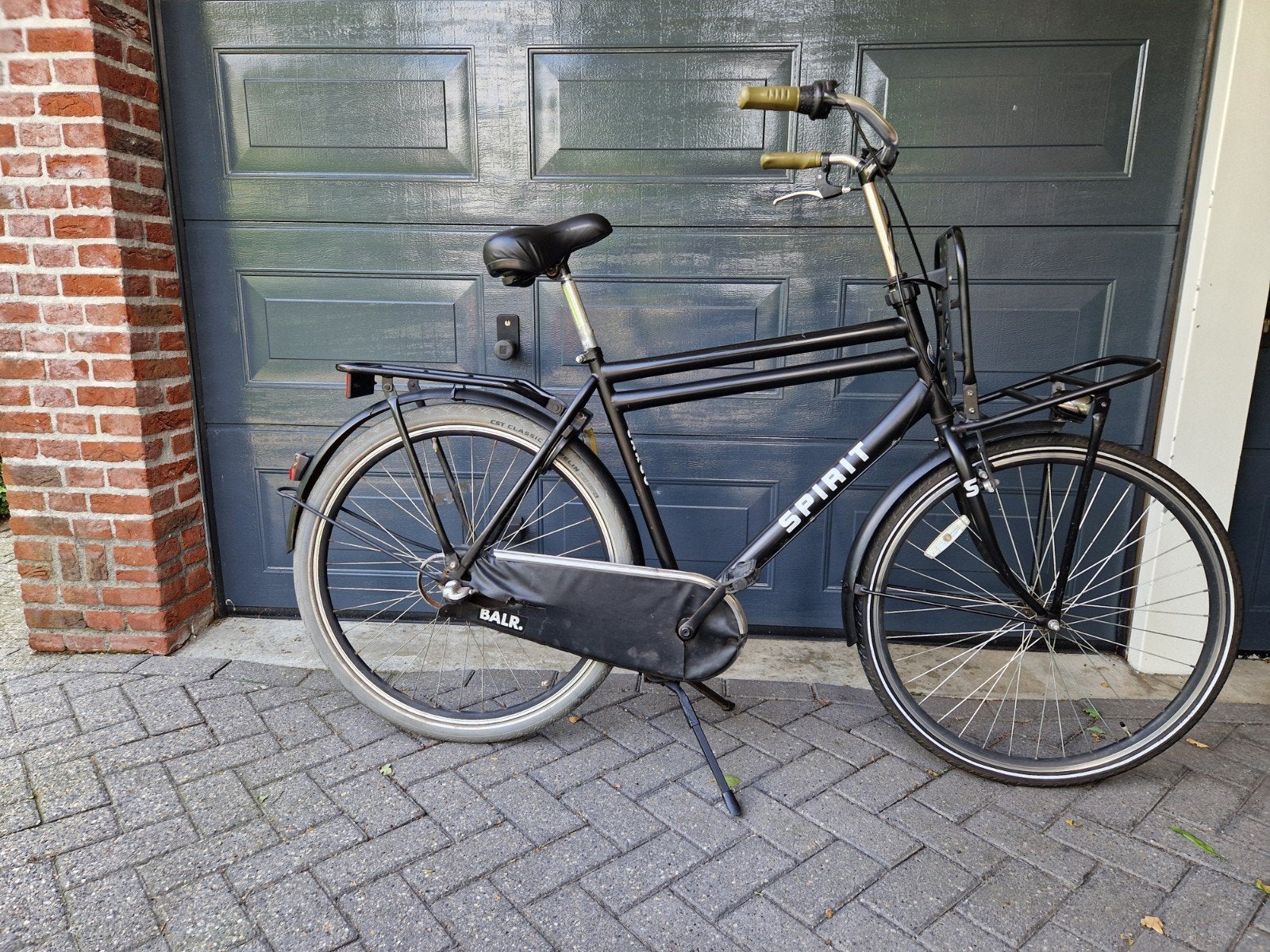 Herenfiets transporter 3 versnellingen zwart 28 inch., Fietsen en Brommers, Terugtraprem, Gebruikt, Versnellingen, 53 tot 57 cm