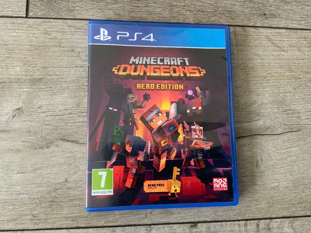 Playstation 4 - Minecraft Dungeons voor de PS4, Avontuur en Actie, Ophalen of Verzenden, Zo goed als nieuw, 3 spelers of meer