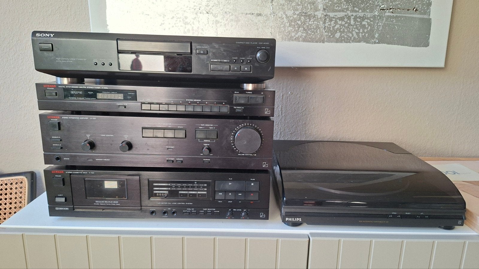 Vintage Hifi Set: Sony, Luxman, Philips, Bose, Ophalen of Verzenden