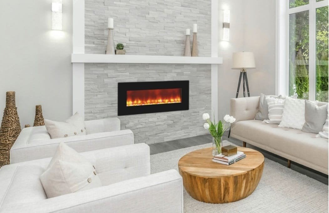 Manor House Elektrische Hanghaard Collin LED, Ophalen of Verzenden, Nieuw, Inbouwhaard, Elektrische haard