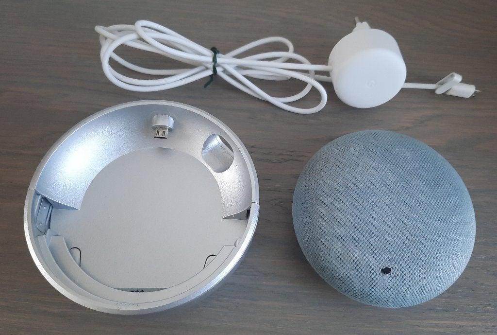 Google Home Mini 1e generatie + JOT battery base, Audio, Tv en Foto, Overige merken, Gebruikt, Overige typen, Ophalen of Verzenden