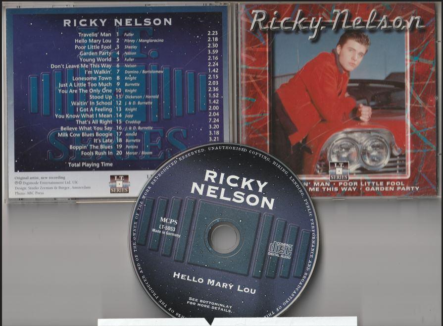 Ricky Nelson - Hello Mary Lou, Ophalen of Verzenden, Zo goed als nieuw, Rock-'n-Roll