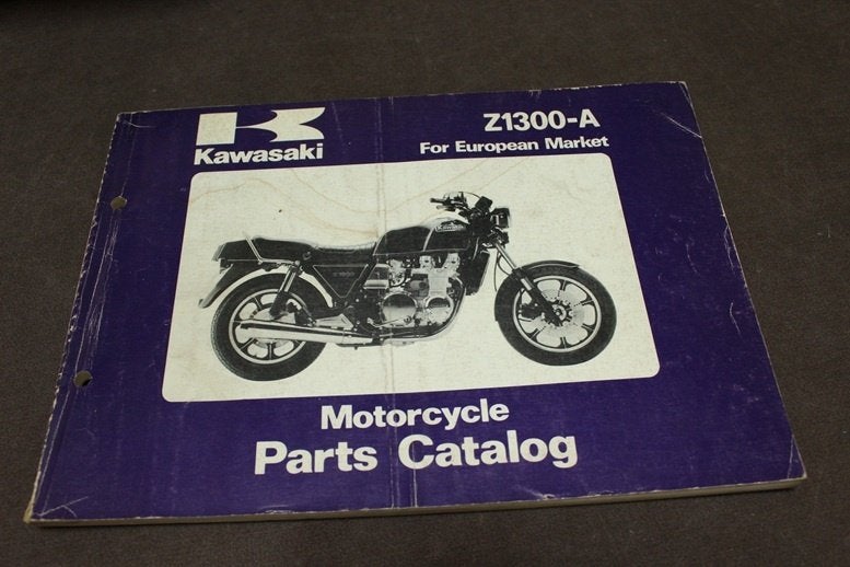 Kawasaki Z1300-A 1980 motorcycle parts catalog Z1300 six, Ophalen of Verzenden, Kawasaki