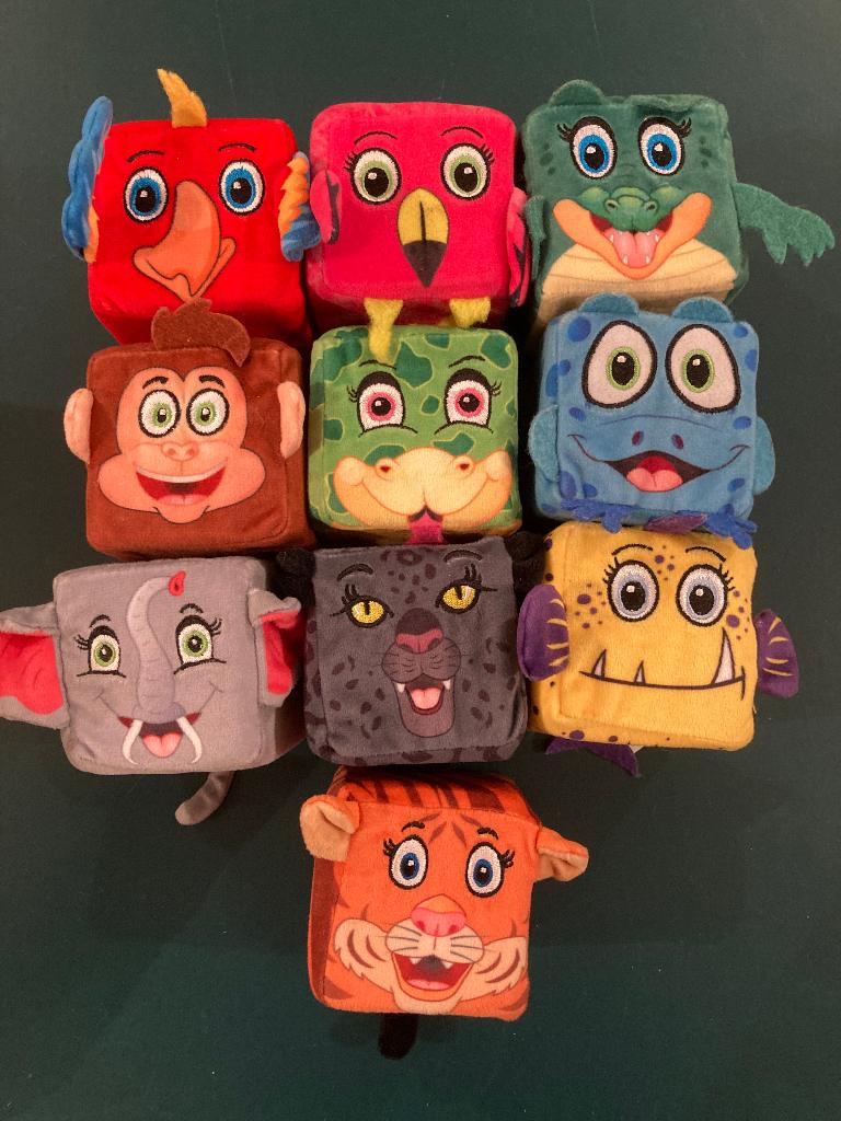 Lidl jungle mini 2021 knuffels complete set 10 st als nieuw!, Lidl, Overige karakters, Overige typen, Ophalen of Verzenden
