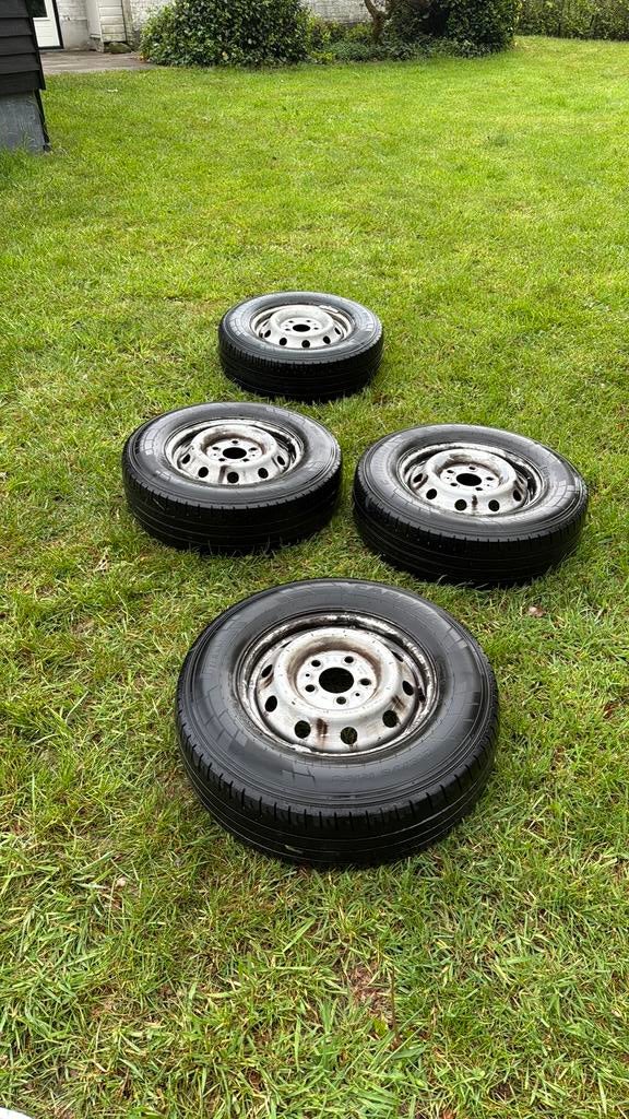 fiat ducato banden op velg, Auto-onderdelen, Banden en Velgen, Ophalen, 15 inch, Band(en), Zomerbanden