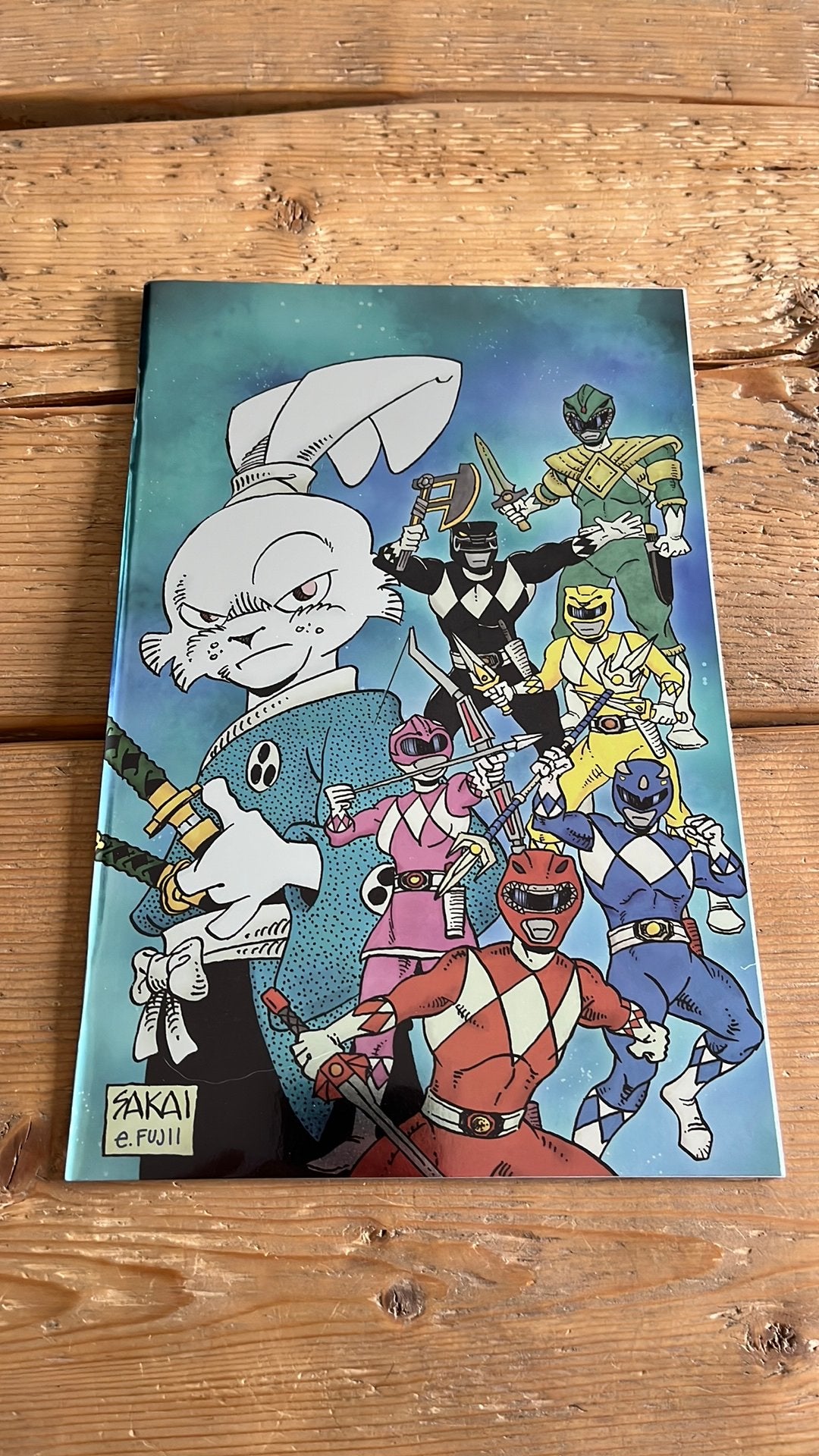 Mighty Morphin Power Rangers Usagi Yojimbo #1 foil Boom!, Eén comic, Ophalen of Verzenden, Zo goed als nieuw, Amerika