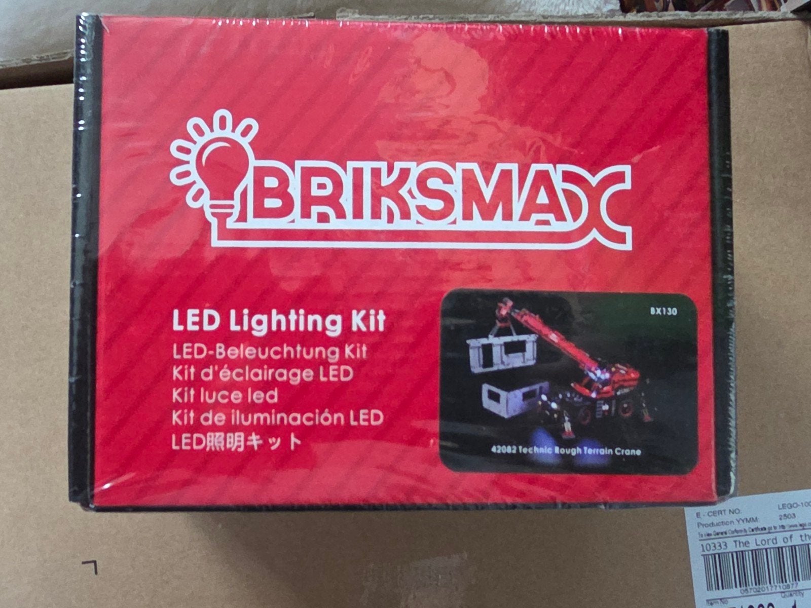 BRIKSMAX LED Lichtset voor LEGO 42082 Rough Terrain Crane, Ophalen of Verzenden, Nieuw, Overige merken
