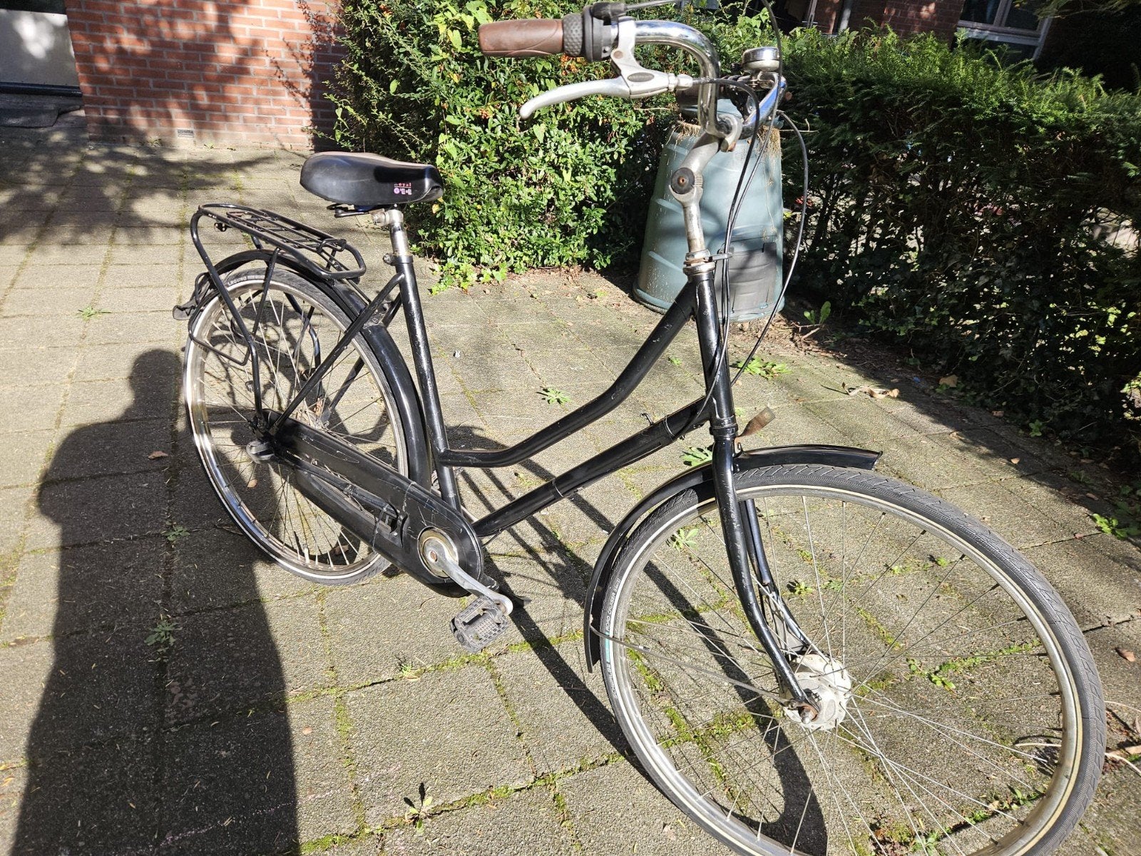 Damesfiets - Zwart - Gebruikt, Fietsen en Brommers, 53 tot 56 cm, Ophalen, Gebruikt, Overige merken