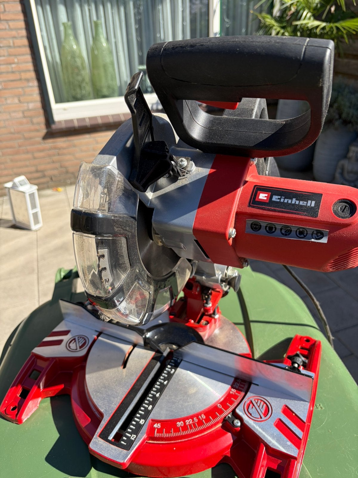 Einhell afkortzaag, Ophalen, 70 mm of meer, Zo goed als nieuw, Afkortzaag