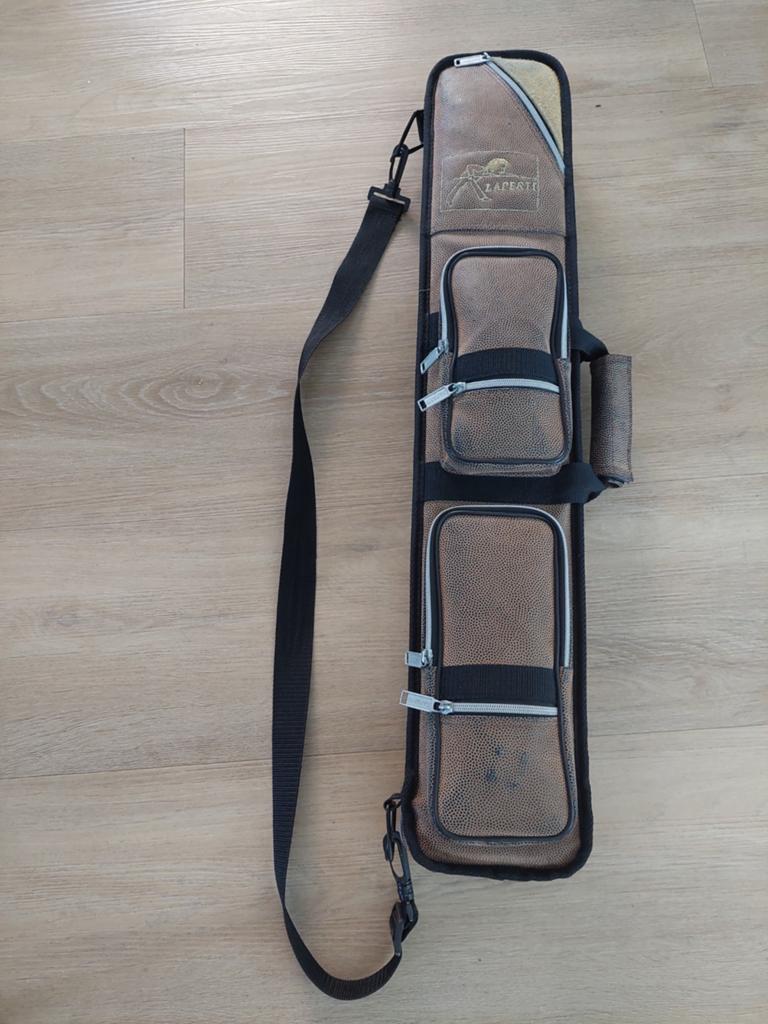Laperti keu tas Collection 4B/8S bruin, Sport en Fitness, Biljarten en Poolen, Ophalen, Gebruikt, Keu of Ballen