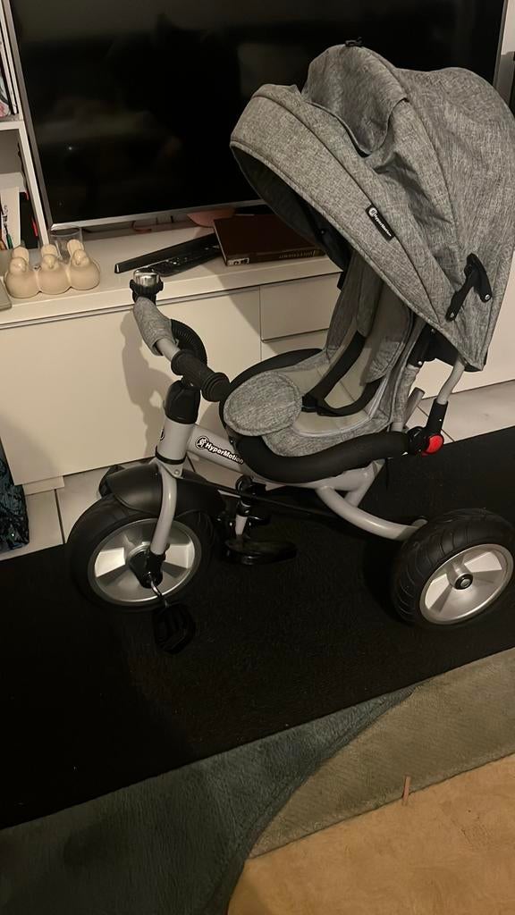 HyperMotion Tobi Spiner driewieler grijs, Fietsen en Brommers, Fietsen | Driewielers, Ophalen, Zo goed als nieuw, Duwstang