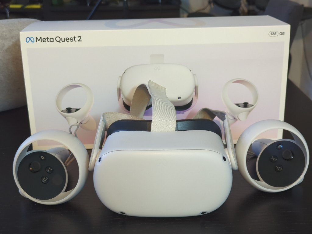 Meta quest 2, Spelcomputers en Games, Ophalen of Verzenden, Zo goed als nieuw, VR-bril, Overige platformen