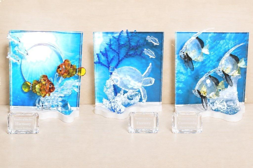 Swarovski Wonders of the Sea Trilogie SCS 2005-2007 Compleet, Ophalen of Verzenden, Zo goed als nieuw, Figuurtje