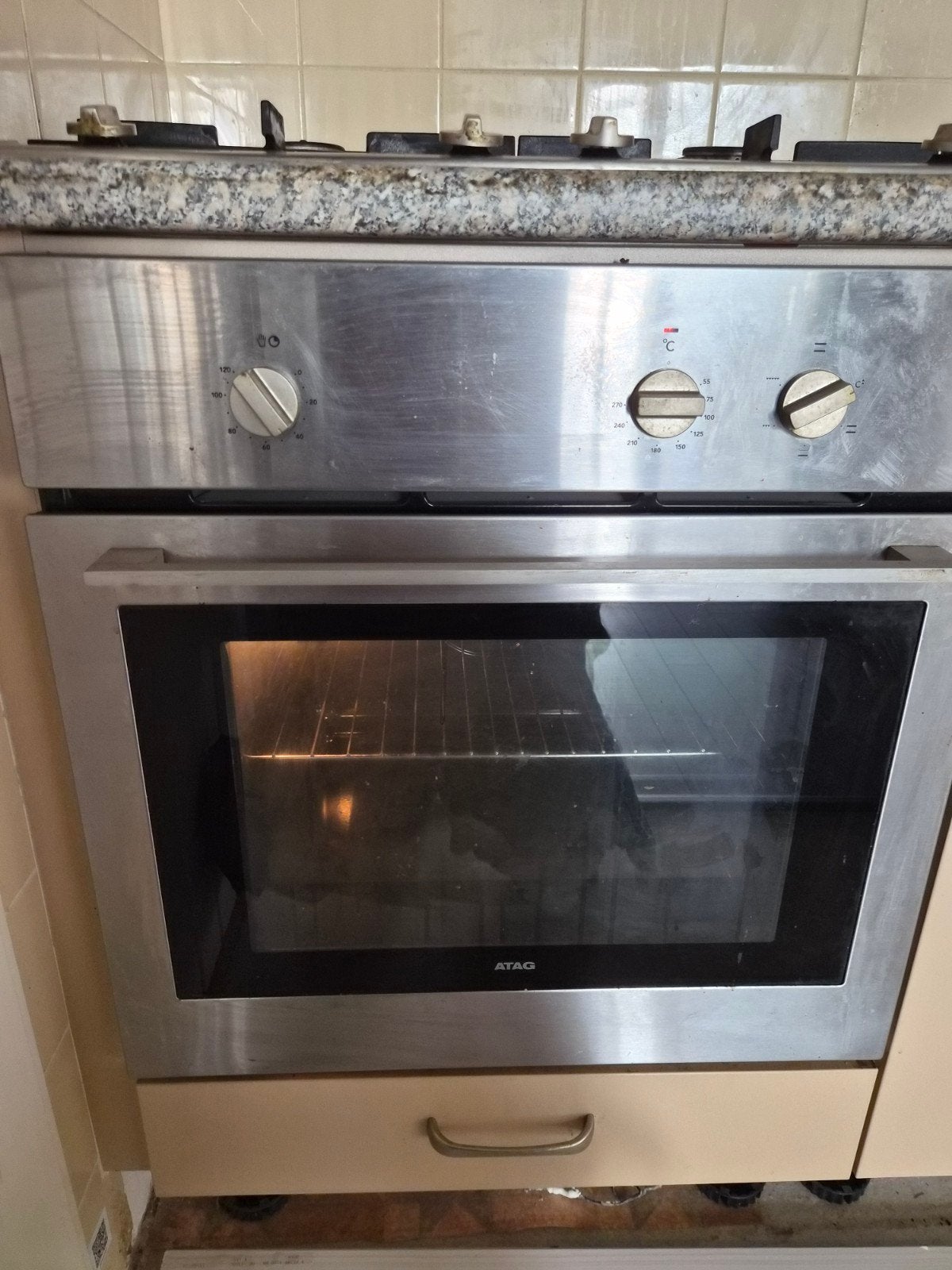 ATAG Inbouw Oven, Ophalen, Hete lucht, Zo goed als nieuw, Oven met grill