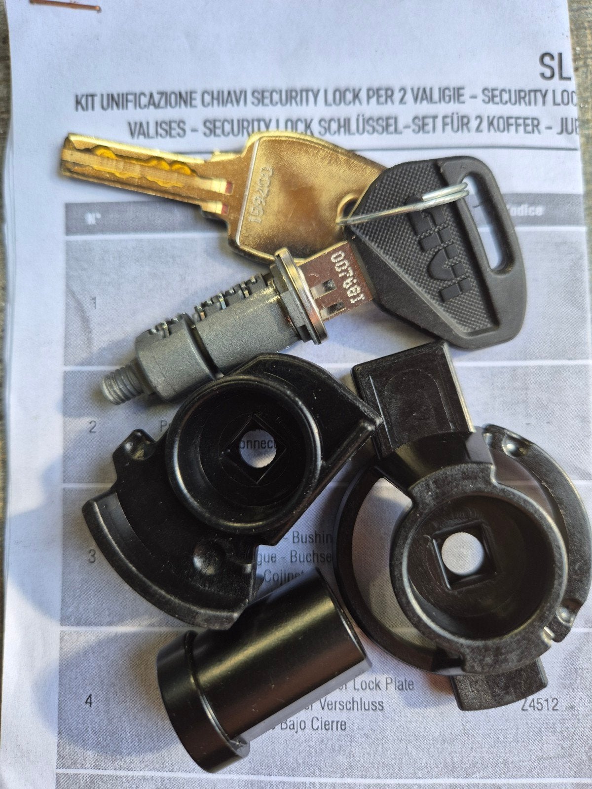 Givi Security Lock Sleutelslot voor  Koffer, Ophalen of Verzenden