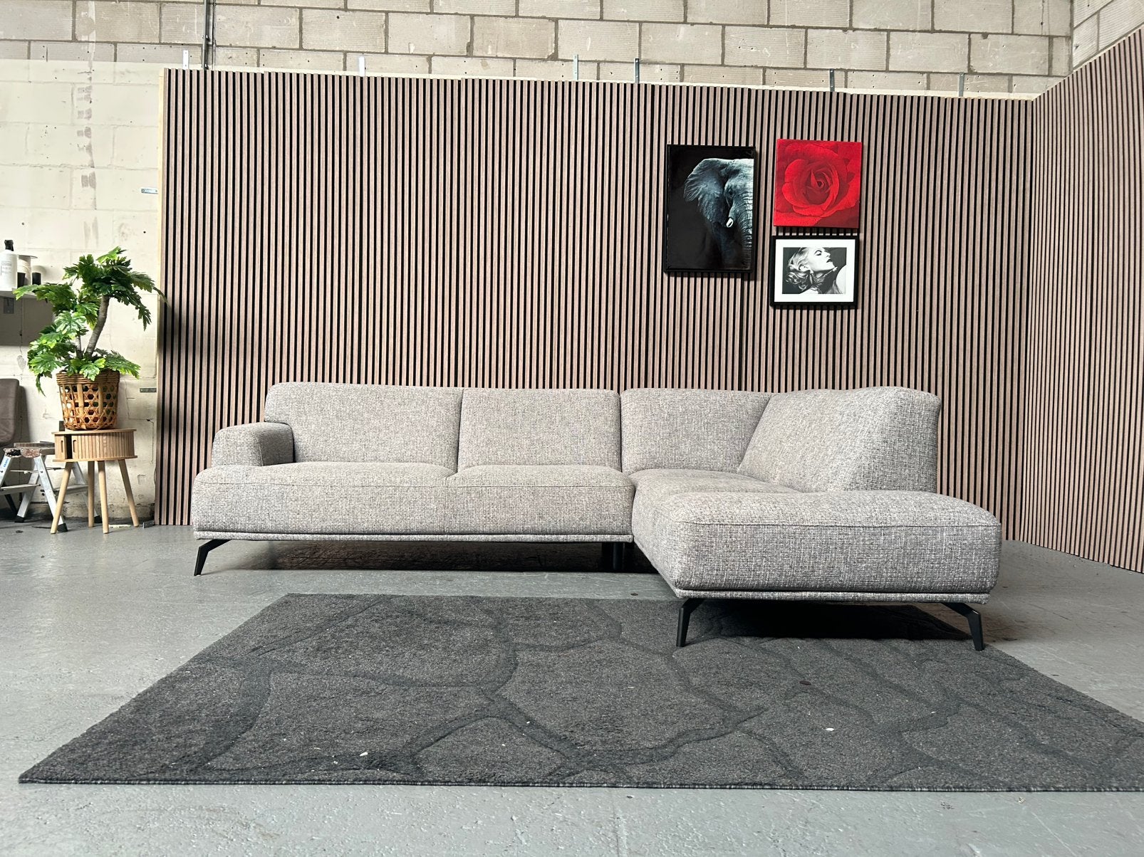 GRATIS LEVERING MONTEL MARVEL GRIJS 270X195 GEREINIGD, 250 tot 300 cm, Hoekbank, Ophalen of Verzenden, Zo goed als nieuw