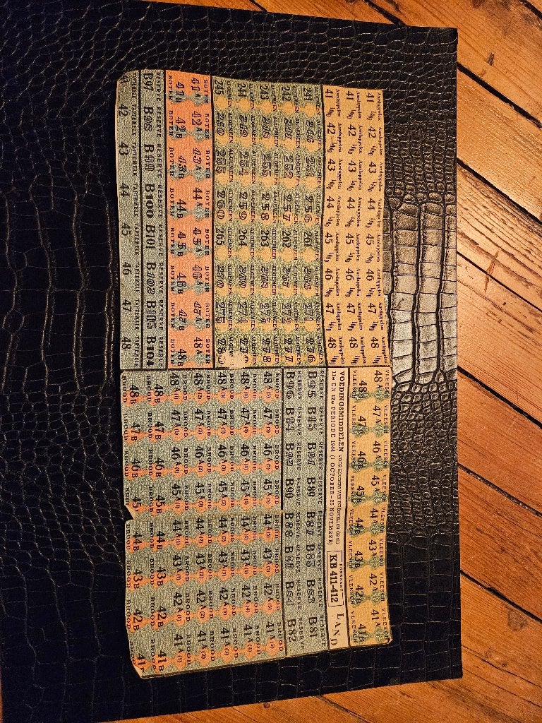 Vel voedselbonnen ww2 oorlog, Ophalen of Verzenden, Engeland