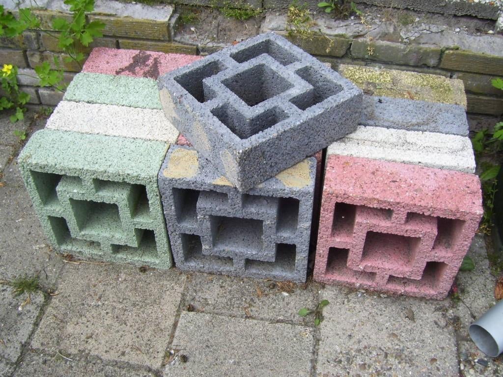 TUINTEGELS, Tuin en Terras, Ophalen, Gebruikt, Beton, Terrastegels