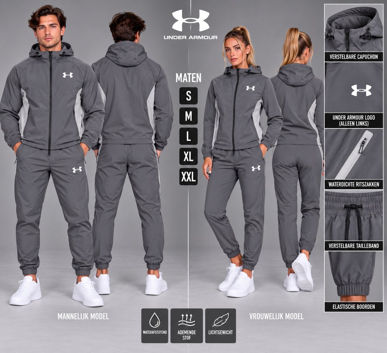 Under Armour Trainingspak - Nieuw, Ophalen of Verzenden, Nieuw, Grijs