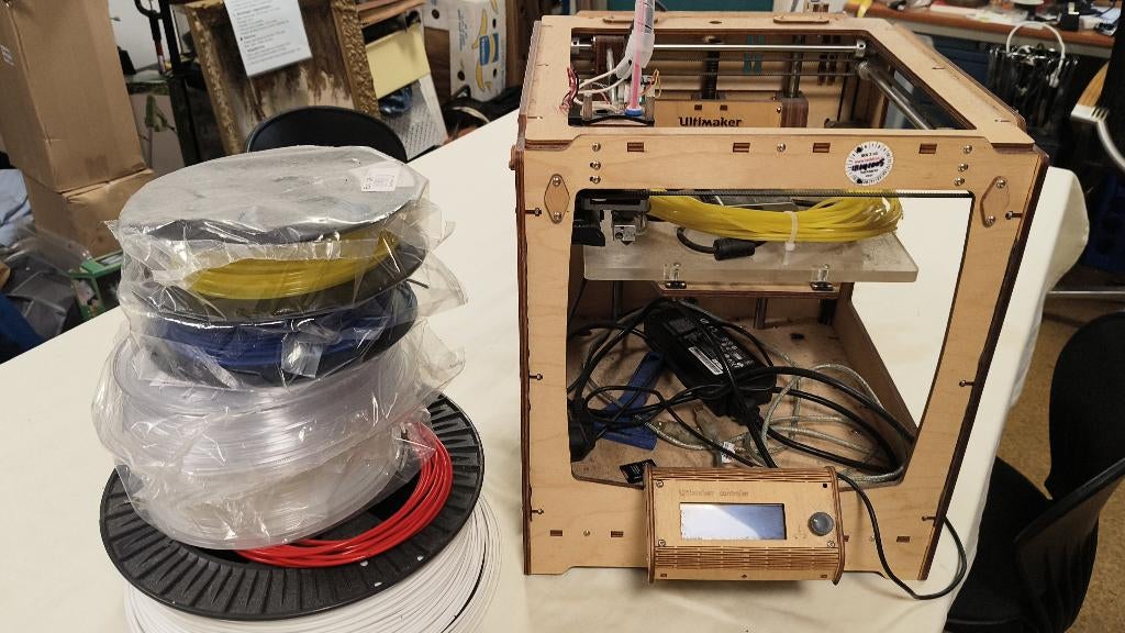 Ultimaker Original 3D-printer met filamentpakket, Computers en Software, 3D Printers, Ophalen, Niet werkend, Ultimaker