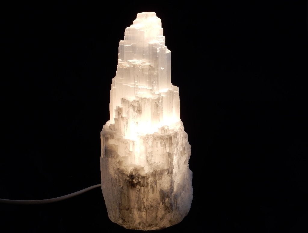 Seleniet lamp 20 cm - Inclusief lampje en stekker, Ophalen of Verzenden, Nieuw, Overige materialen