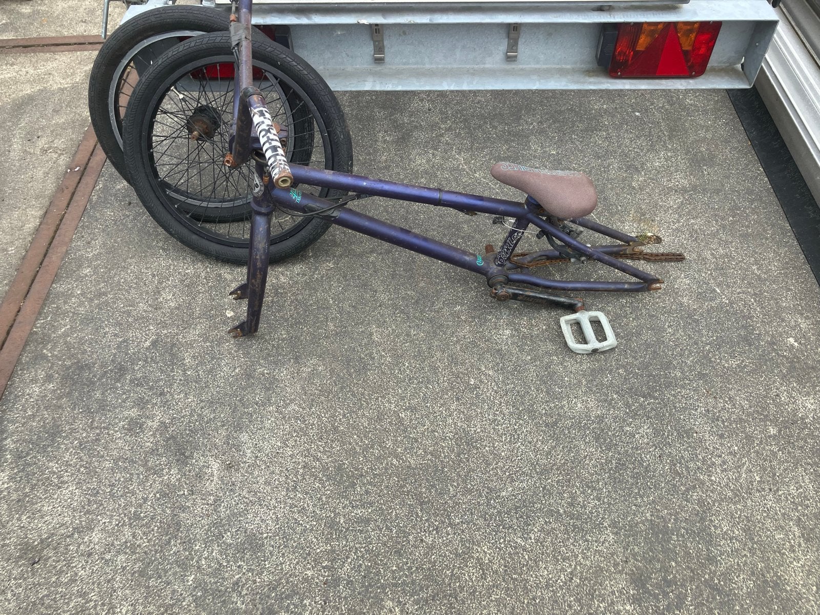 BMX fiets onderdelen - frame, wielen, stuur, zadel, Fietsen en Brommers, Fietsonderdelen, Ophalen, Frame, Staal, Gebruikt