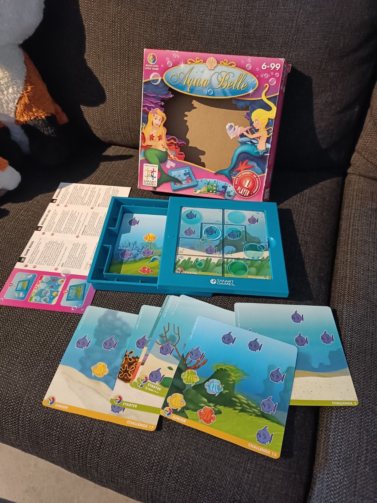 Smart Games IQ Spel Aqua Belle - Logisch Denkspel, Een of twee spelers, Ophalen of Verzenden, Zo goed als nieuw, Smart Games