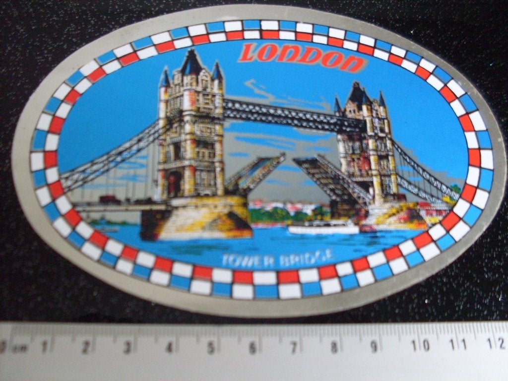 folie sticker london tower bridge londen stad plaats england, Verzenden, Zo goed als nieuw, Overige typen