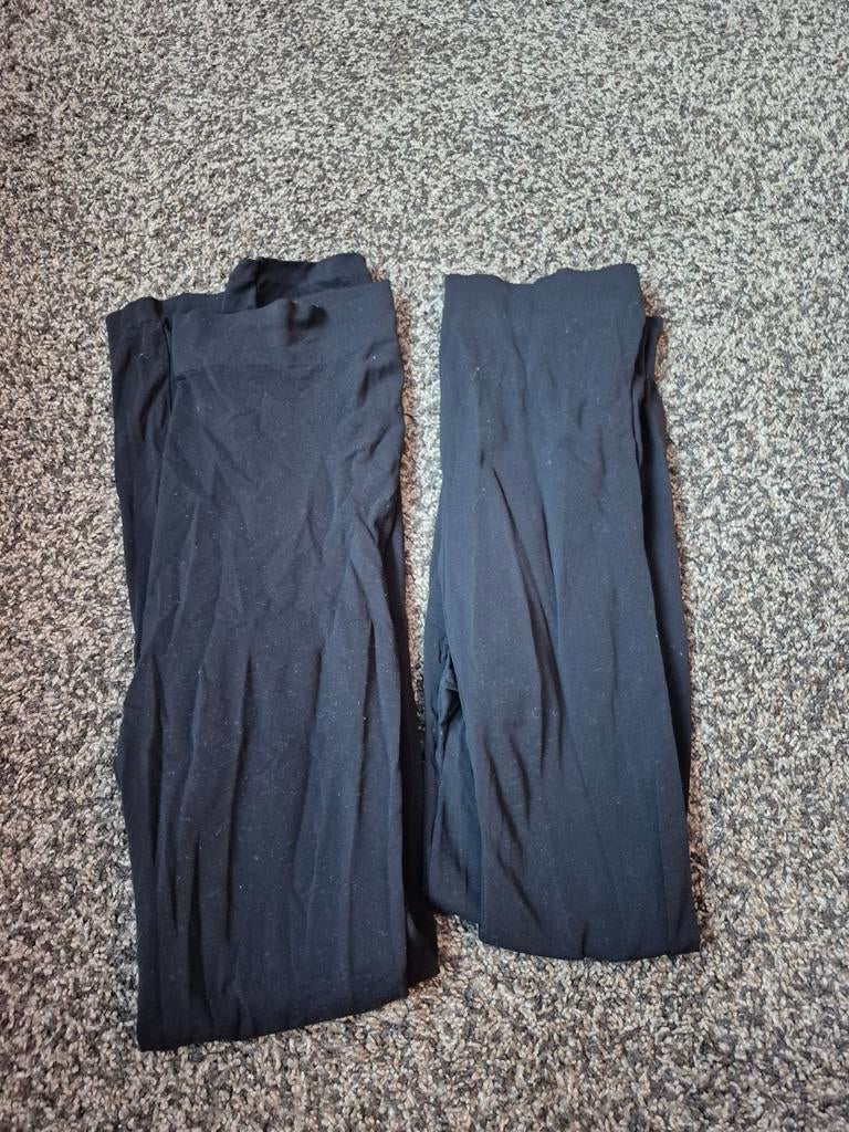 2x Zwangerschapslegging, Legging, Zwart, Overige maten, Ophalen of Verzenden
