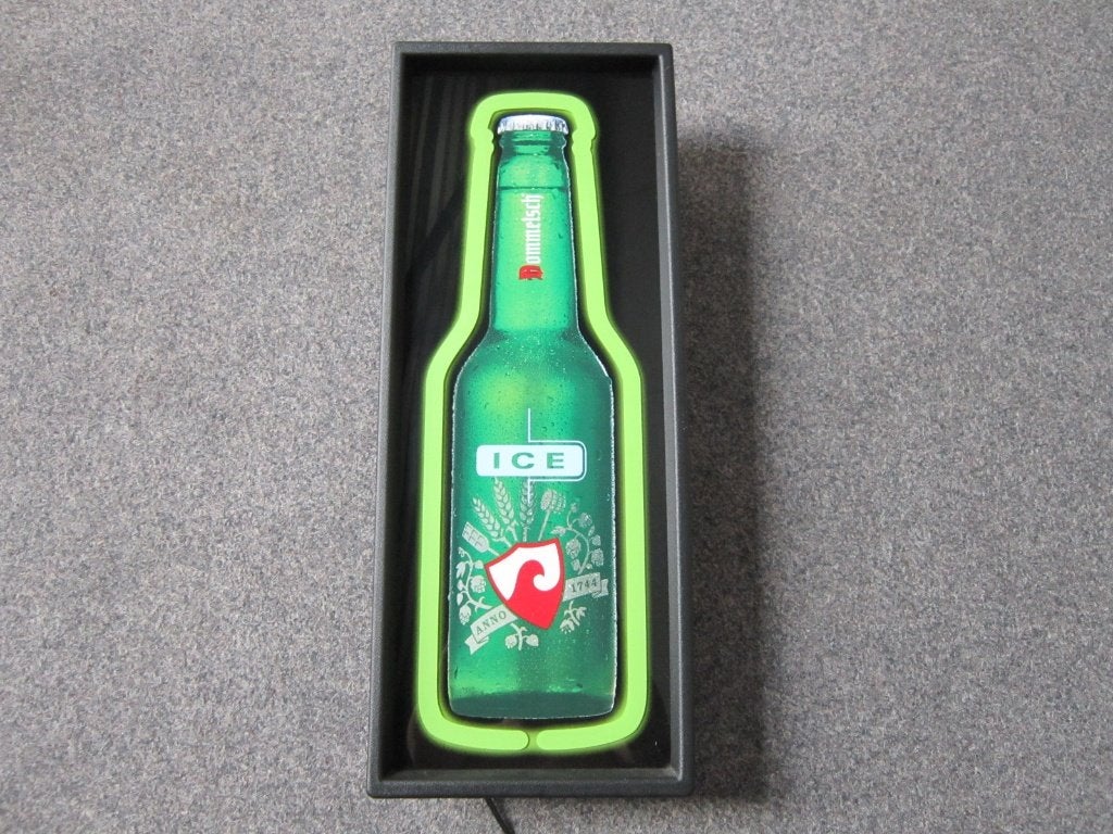 DOMMELSCH BIER LICHTRECLAME, Verzamelen, Biermerken, Ophalen, Zo goed als nieuw, Overige typen, Dommelsch