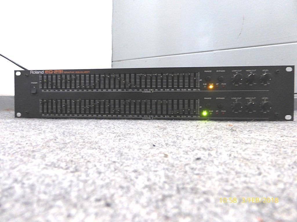 Roland EQ-231 dual 31-band graphic equalizer - ZGAN - EQ231, Muziek en Instrumenten, Ophalen of Verzenden, Zo goed als nieuw, Equalizer