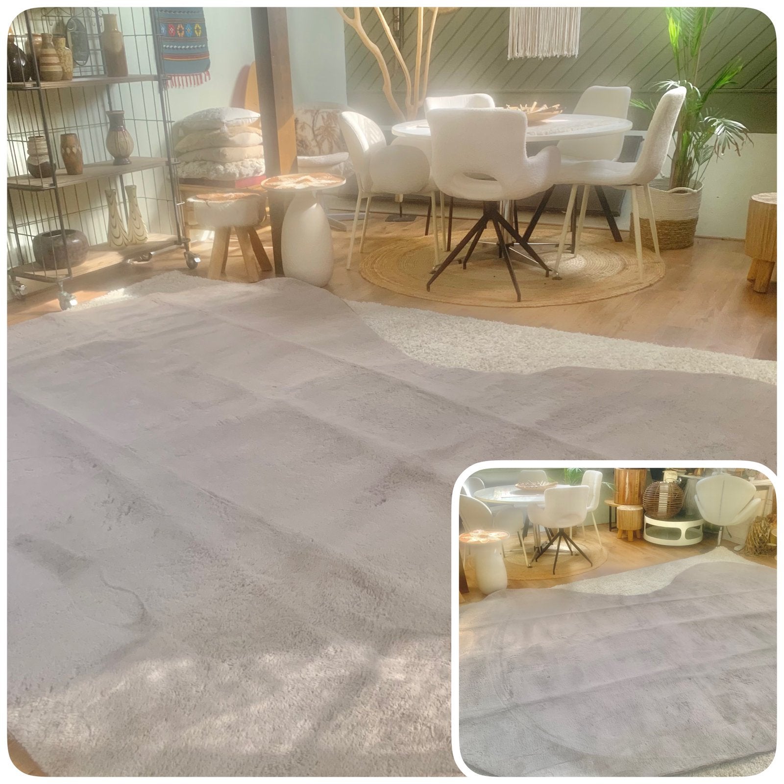 Organisch de luxe - soft xxl vloerkleed - fotoshoot, Ophalen, 200 cm of meer, Zo goed als nieuw, 200 cm of meer