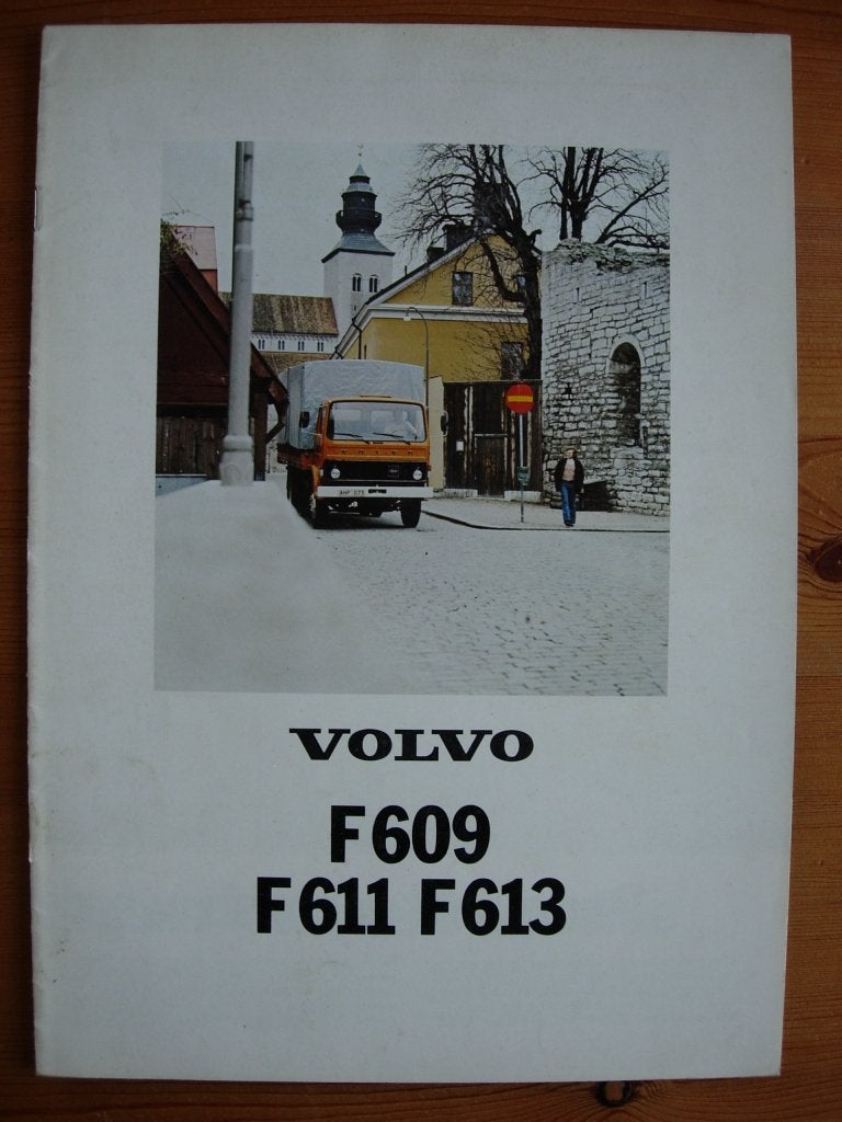 Volvo F609 F611 F613 Brochure 1978 - F6, Volvo, Zo goed als nieuw, Volvo, Ophalen of Verzenden