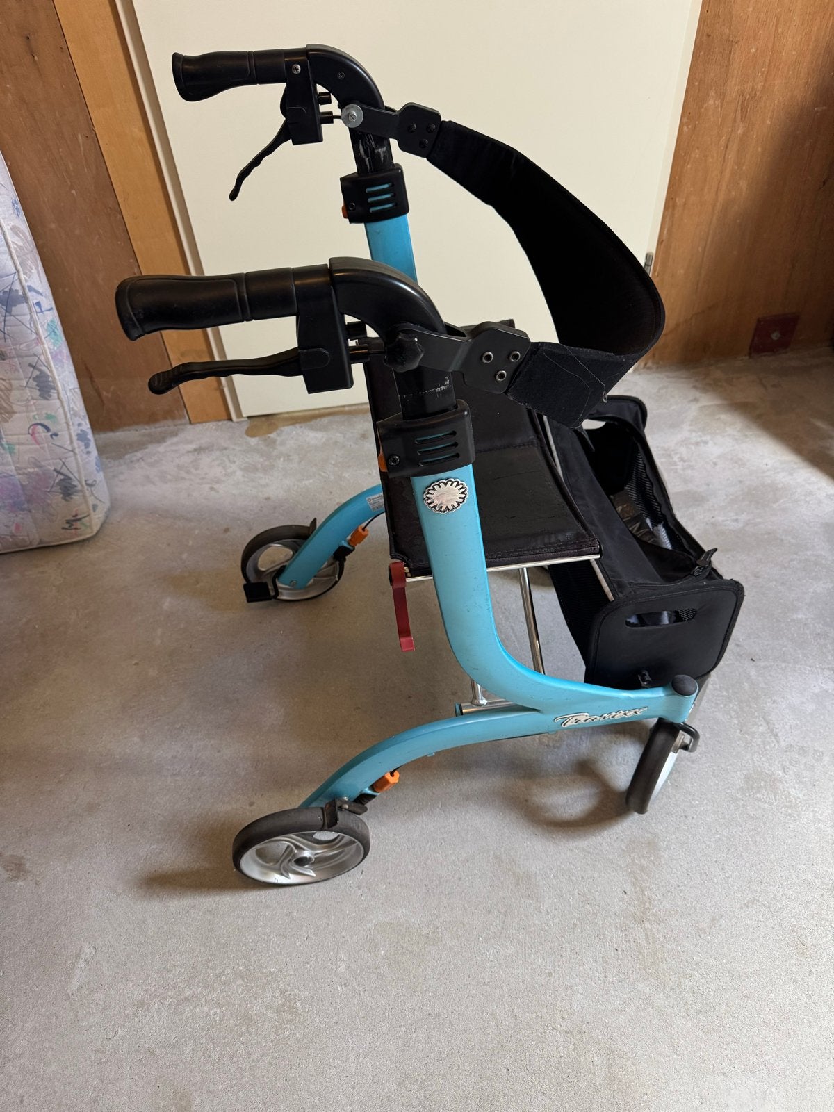 blauwe rollator, Diversen, Ophalen, Opvouwbaar, Gebruikt
