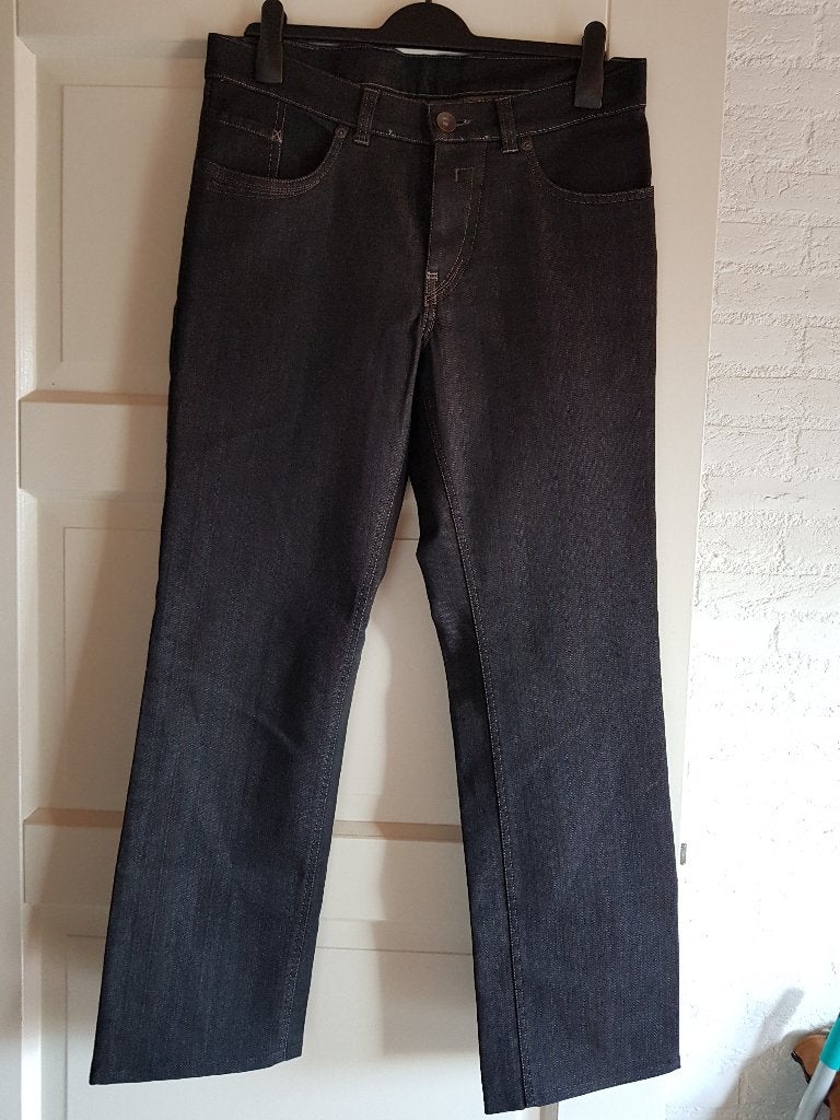 Heren broek Luigi Morini maat 33/34, Maat 52/54 (L), Bruin, Nieuw, Ophalen of Verzenden
