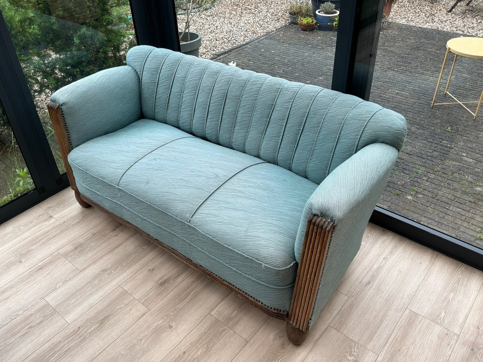 Antieke bank met twee stoelen, meer dan 100 jaar oud, Ophalen