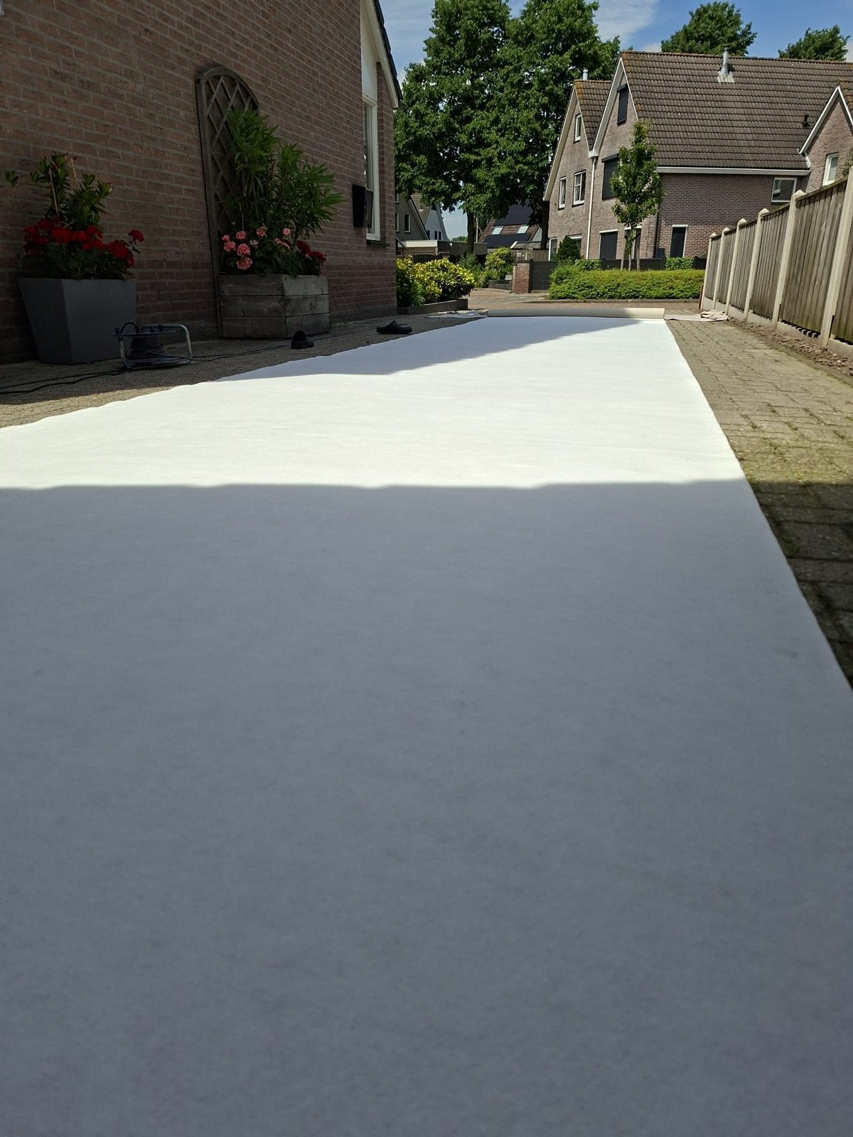 Witte loper (3 stukken), Ophalen, Wit, 200 cm of meer, Zo goed als nieuw
