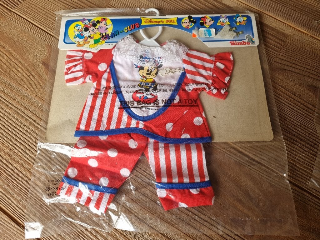 Vintage Fan-Club Walt Disney's Doll Simba Poppen Kleding Set, Verzenden, Nieuw, Pop
