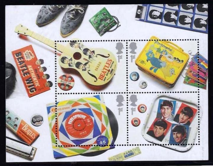 Postzegelblok The Beatles, Ophalen of Verzenden, Postfris, Overige thema's
