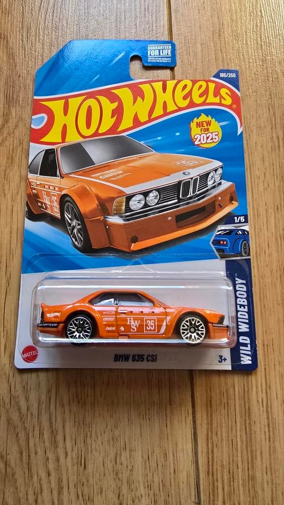 Hot Wheels BMW 635 CSi Wild Widebody Oranje Nieuw, Hobby en Vrije tijd, Modelauto's | 1:43, Ophalen of Verzenden