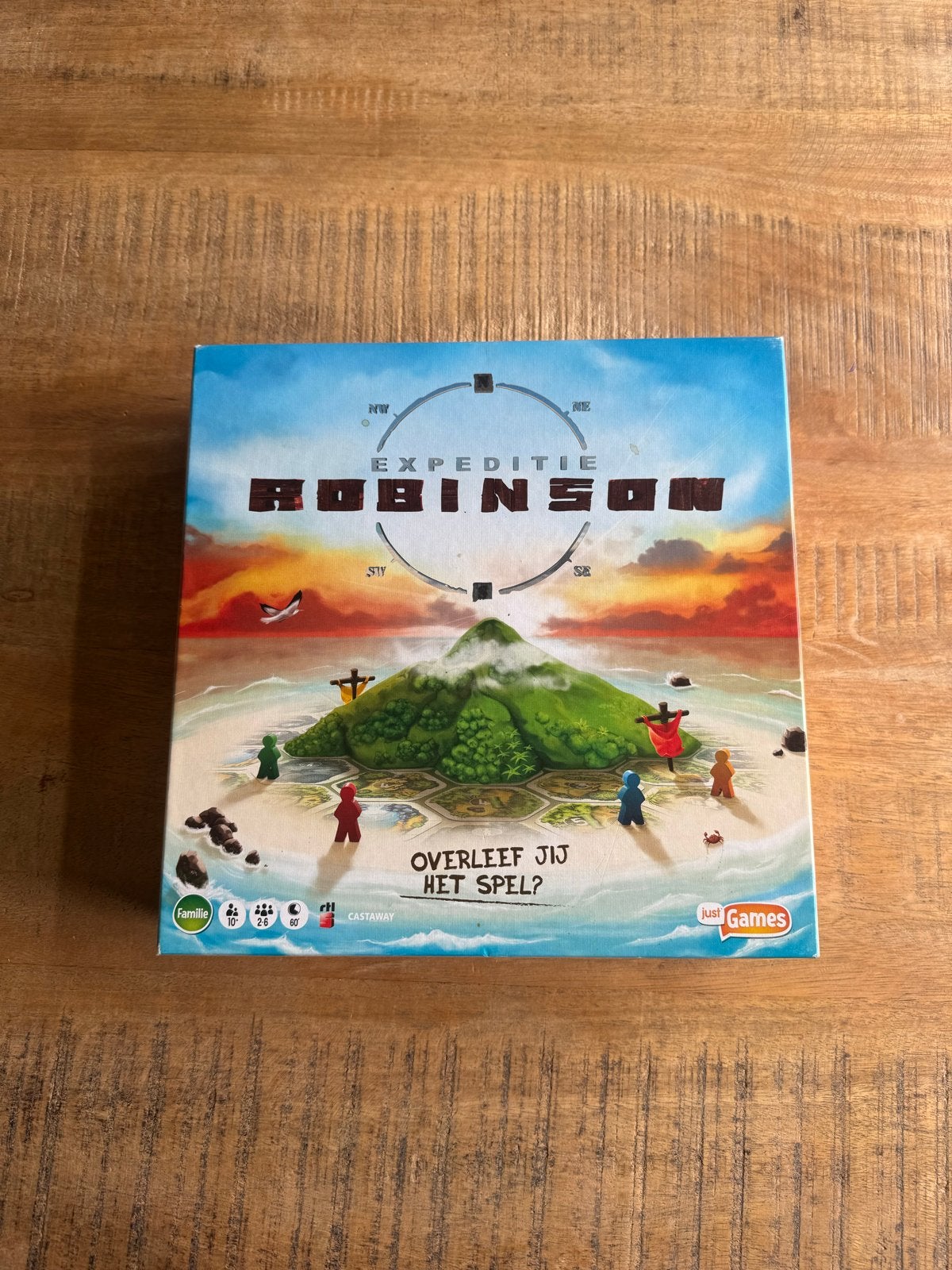 Expeditie Robinson Bordspel - Overleef jij het spel?, Drie of vier spelers, Ophalen, Gebruikt