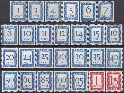 @@ port P80-P106 ongebruikt @@, Postzegels en Munten, Postzegels | Nederland, Verzenden, Postfris