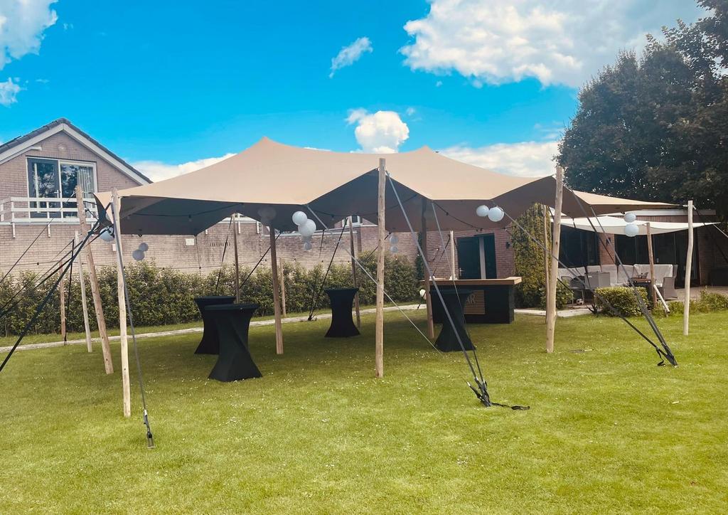 Strech tent te huur, Tuin en Terras, Partytenten, Verzenden, Partytent, 6 meter of meer, Nieuw