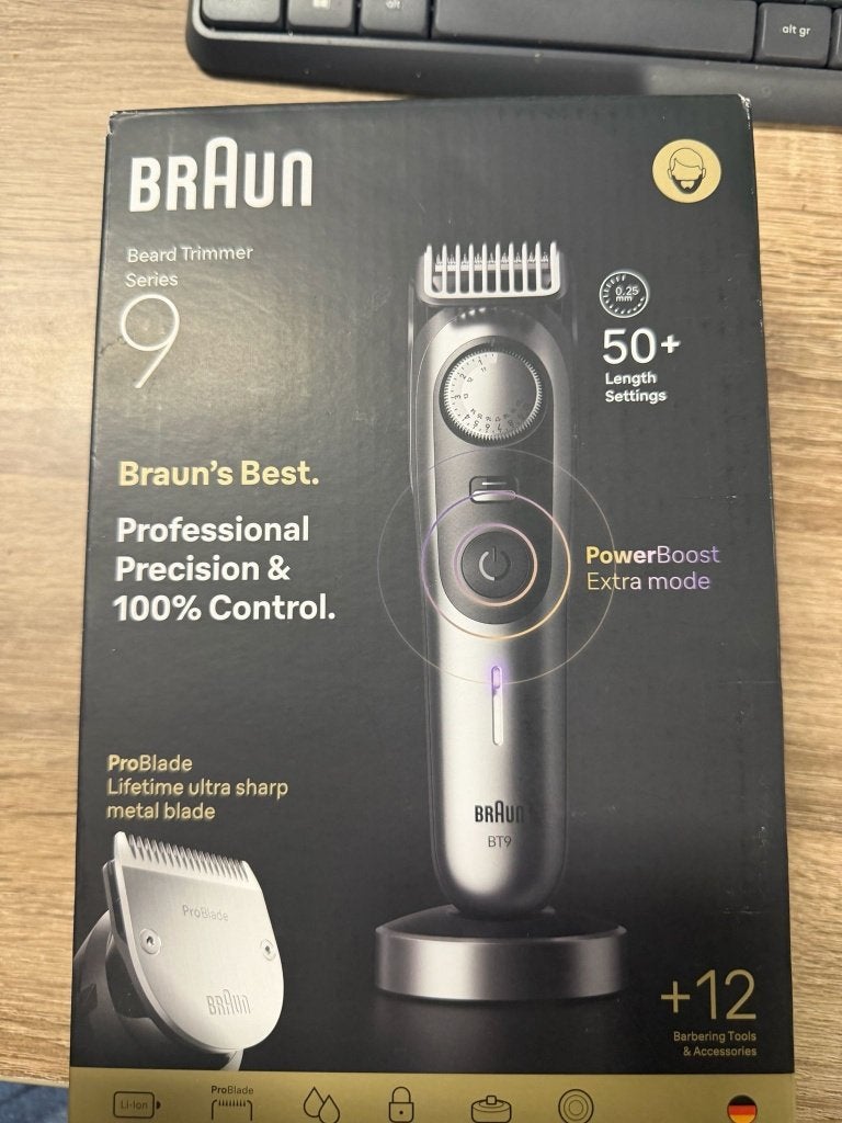 Braun Baardtrimmer series 9 +12, Witgoed en Apparatuur, Persoonlijke-verzorgingsapparatuur, Ophalen of Verzenden, Zo goed als nieuw