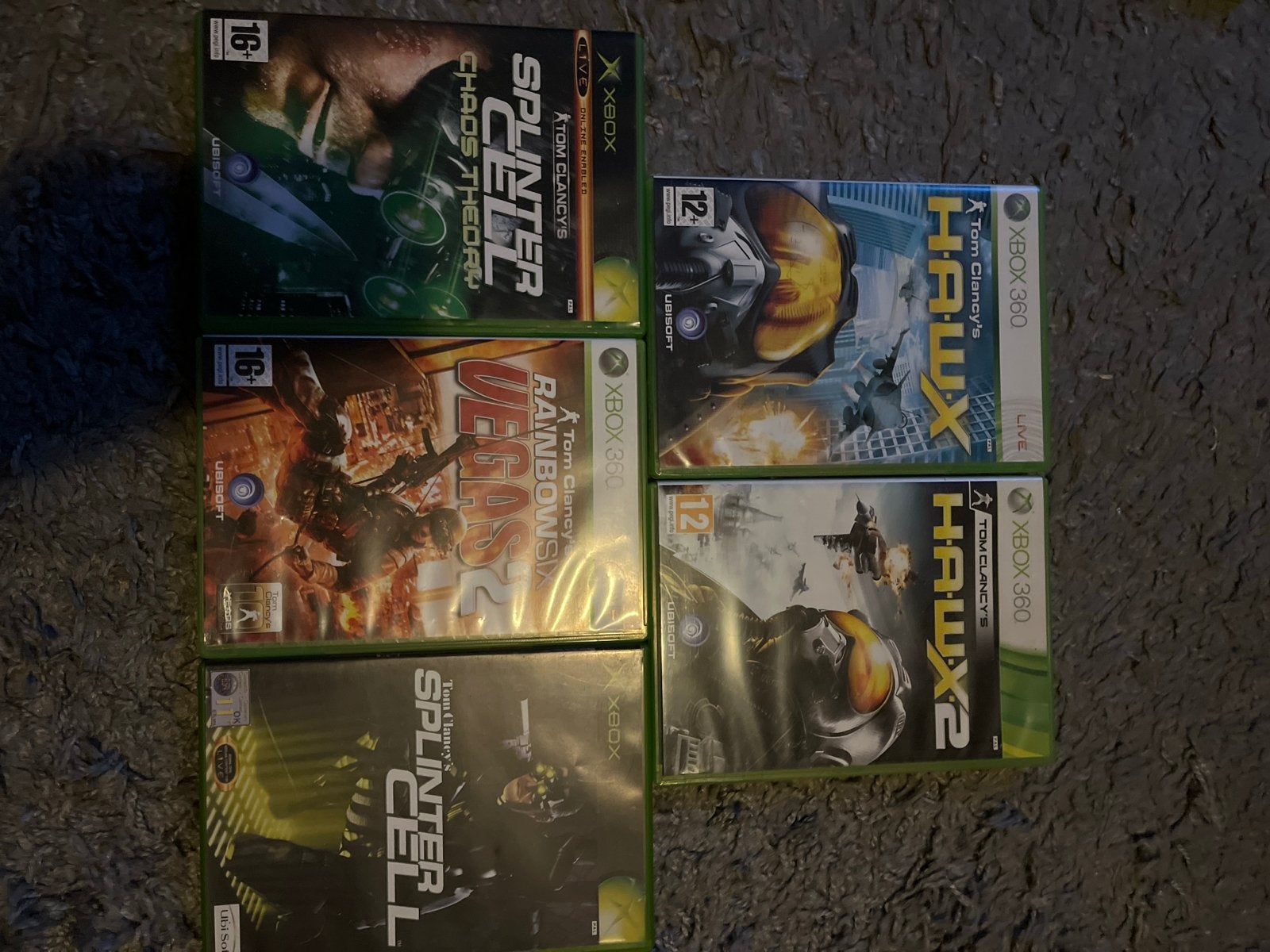 Tom Clancy's Xbox 360 Games: Splinter Cell, H.A.W.X., Vegas, Online, Gebruikt, Shooter, Verzenden